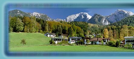 Im herrlich gelegenen Berchtesgadener Land liegt unser gemtliches Gstehaus, umgeben von berhmten Bergen wie Jenner, Hohes Brett , Gll und Kehlstein.